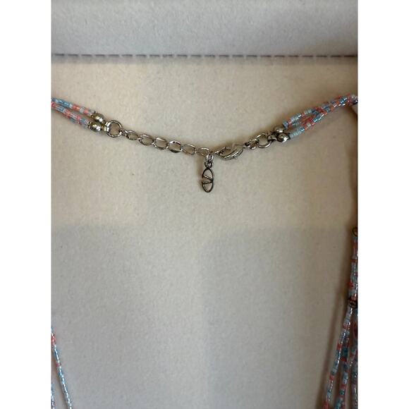 Valentino Garavani Native Couture Beaded Feather Multi Strand Necklace - Picture 7 of 10